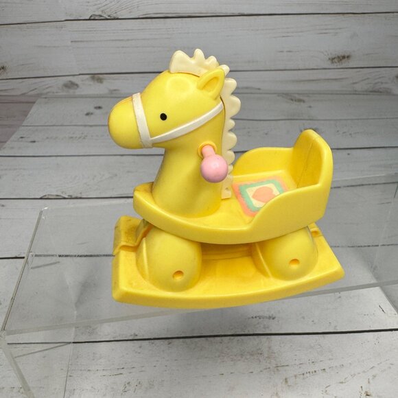 Tomy Cabbage Patch Kids Wind-Up Toy Lot of 5 Rocking Horse Swing Cradle Figures - Picture 7 of 16